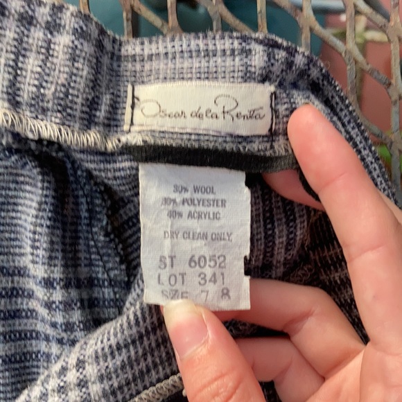 Vintage grey wool Oscar de la Renta skirt size XS/0 - Picture 2 of 7